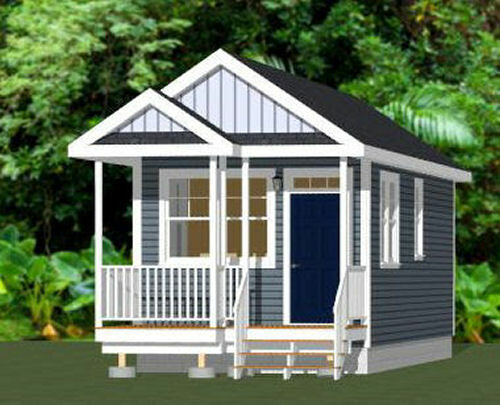 12x30 Tiny House -- 358 sq ft -- PDF Floor Plan -- Model 1