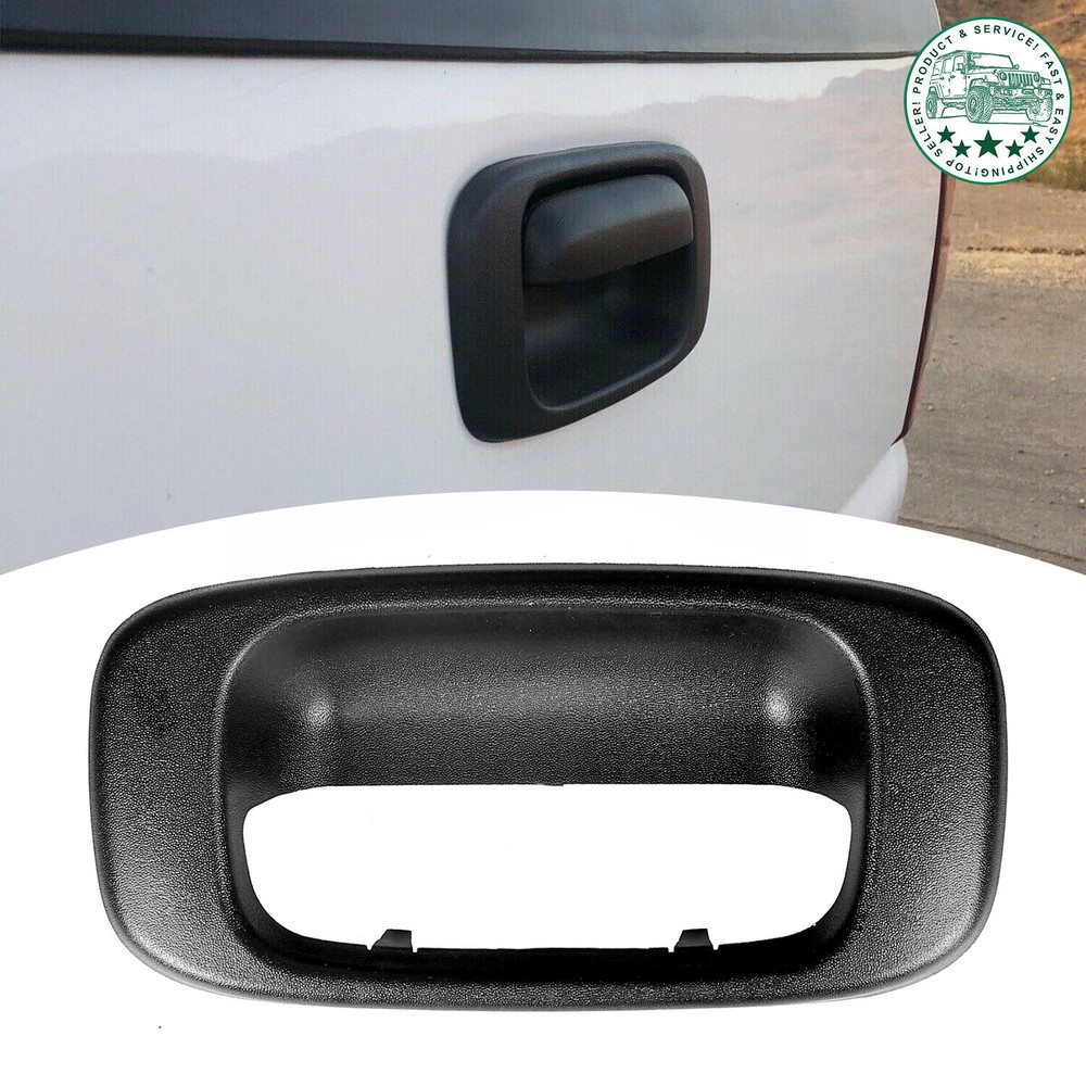 Rear Back Latch Tail Gate Tailgate Handle Bezel For Chevy Silverado Sierra 99-07