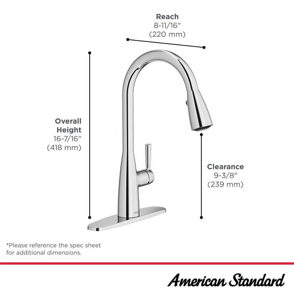 American Standard Fairbury 2S Pull-Down Kitchen Faucet Single Handle Chrome