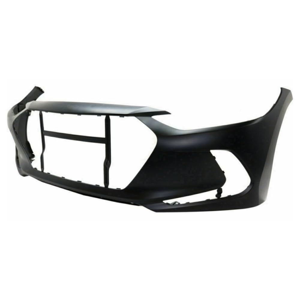Front Bumper Cover Black Plastic Primed for Elantra 2017-2018 BCF-10017