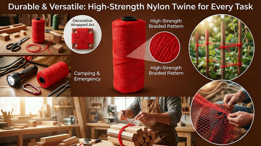 High Strength Nylon String Line #18, 1000 Ft,With 5 String Line Level Tool, for