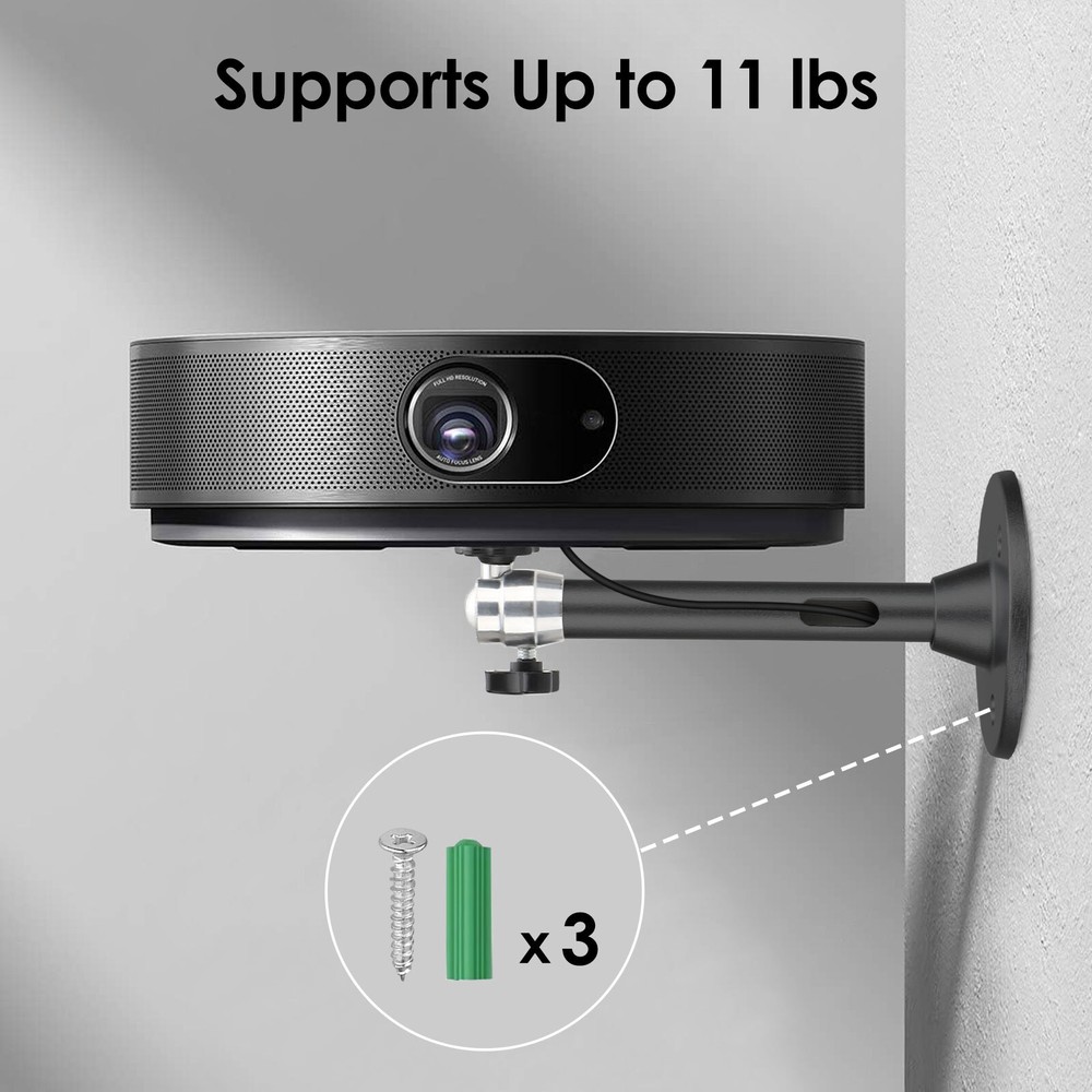 2Pc 360° Rotatable Universal Wall Ceiling Mount Stand For Mini Projector DVR NEW