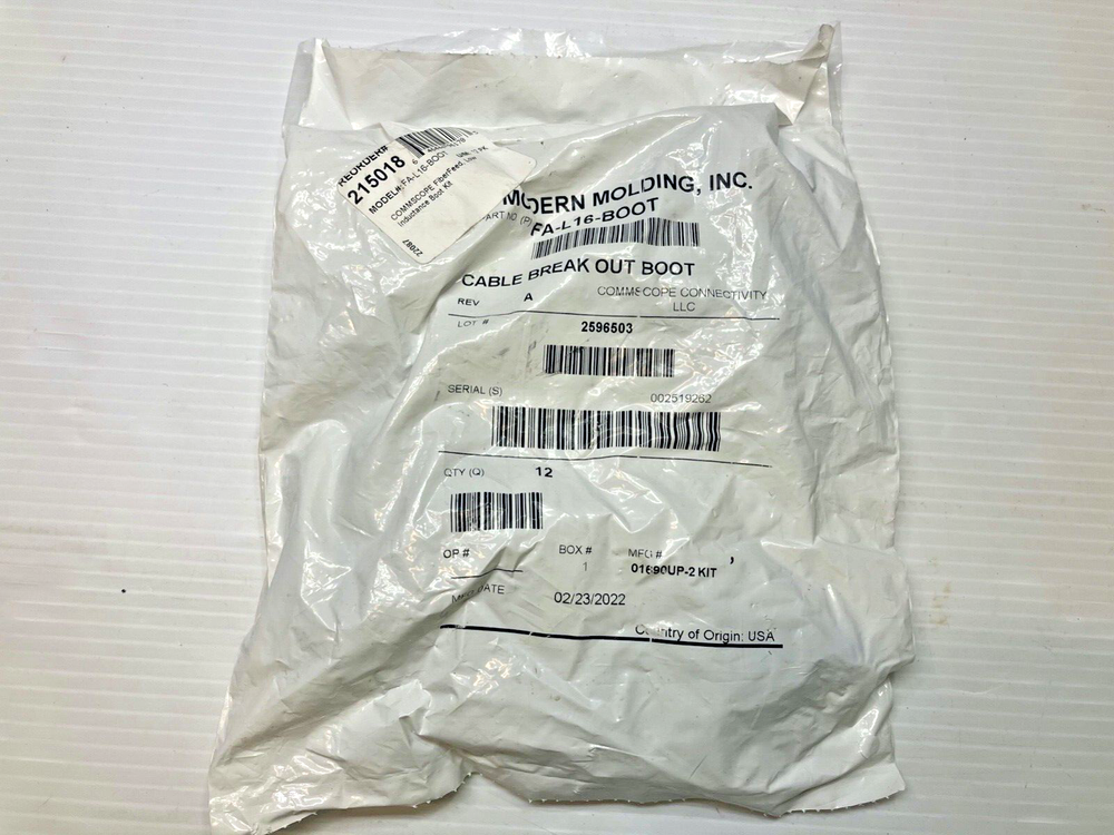 COMMSCOPE | FA-L16-BOOT Low Inductance Hybrid Cable Slide Boot, 12/Pkg