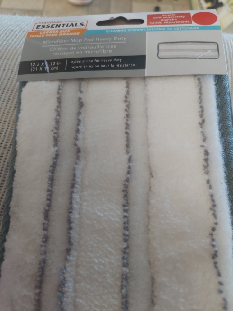 Standard Essentials Microfiber Mop Pad Heavy Duty +flat Mop Head