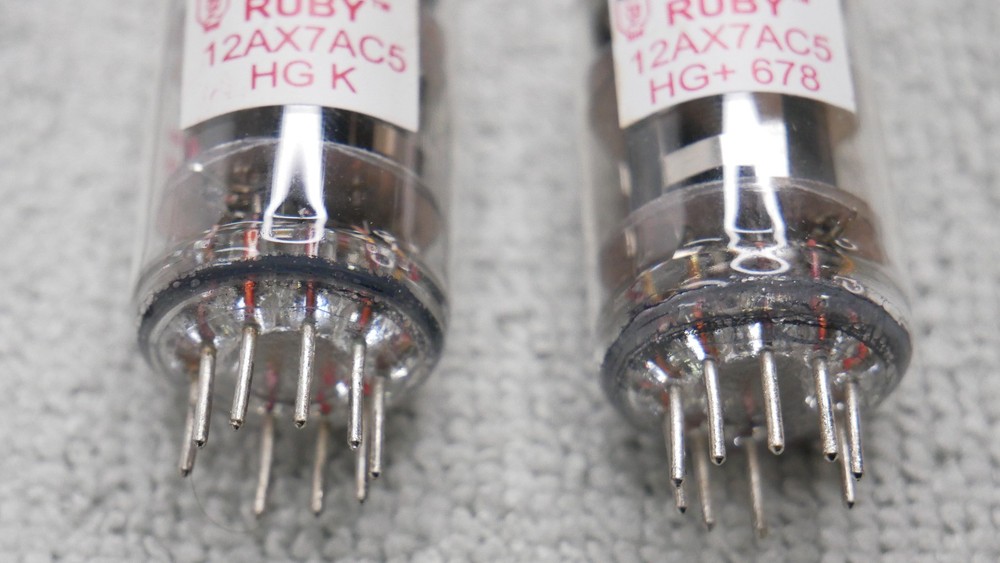 12AX7 AC5 HG HIGH GAIN ECC83 RUBY TEST EXCELLENT AS PICTURED NOS+