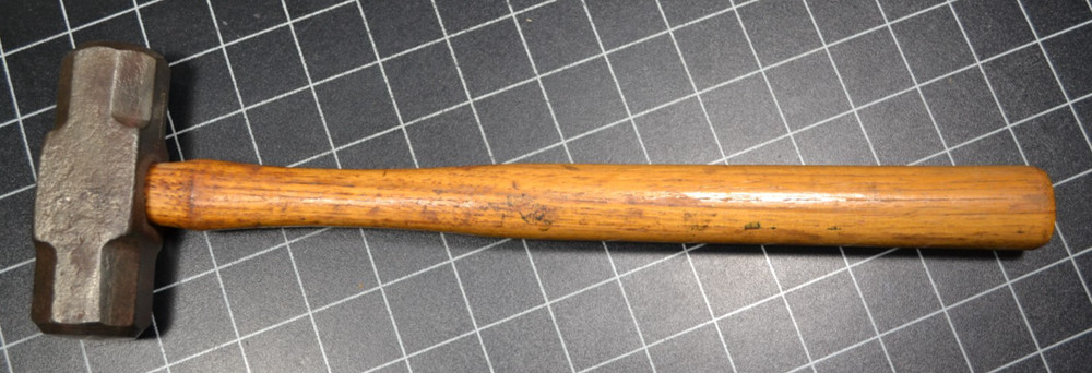 WARREN-TEED #84 - DOUBLE FACE ENGINEERS' HAMMER - 2 1/2# - ORIGINAL HANDLE
