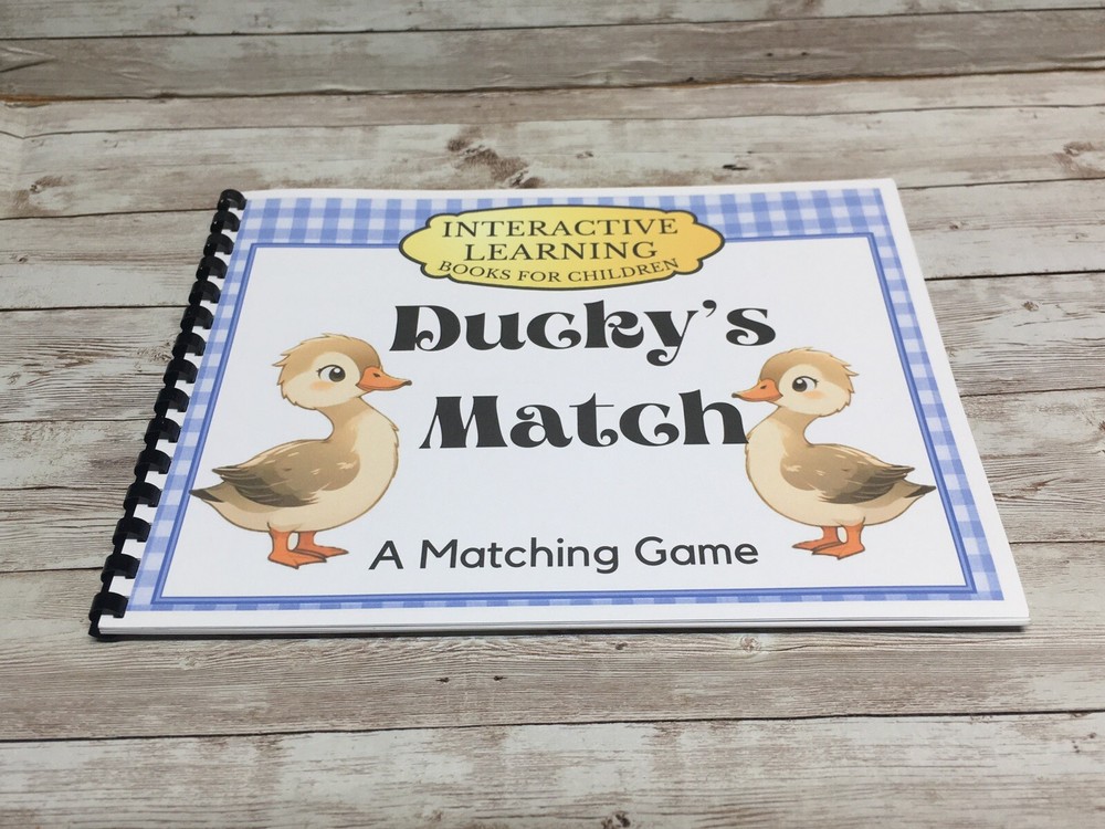 Interactive Learning Books for Children - Ducky’s Match