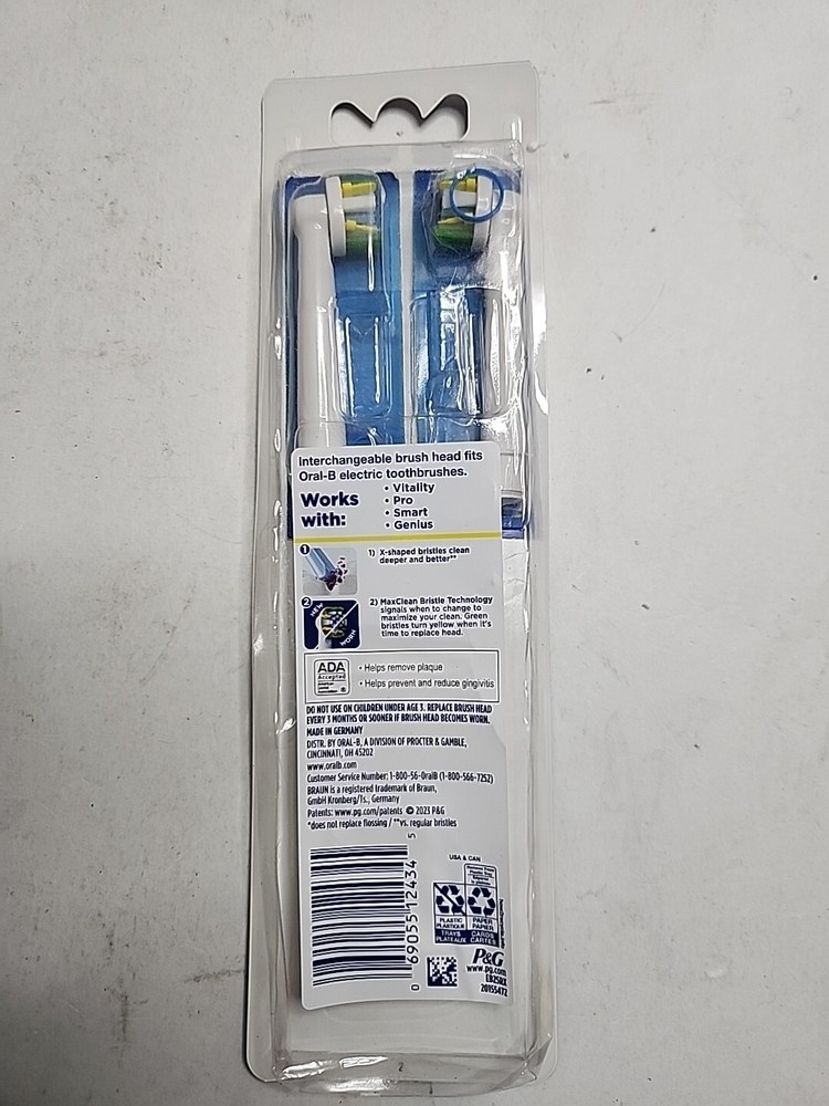 Oral-b Flossaction Replacement Brush Heads (2-pack)