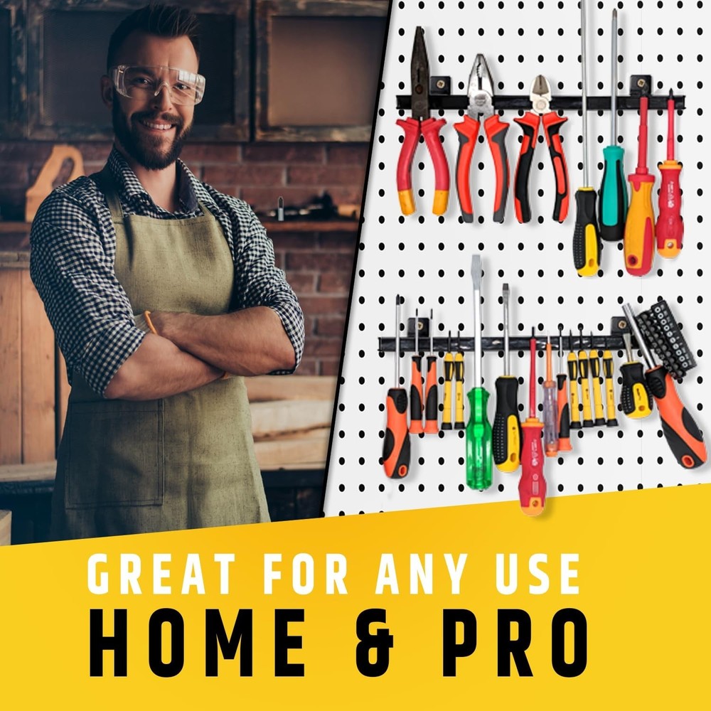 Heavy-Duty Magnetic Tool Holders with Strong Pull Force - 4 Pack Organizer