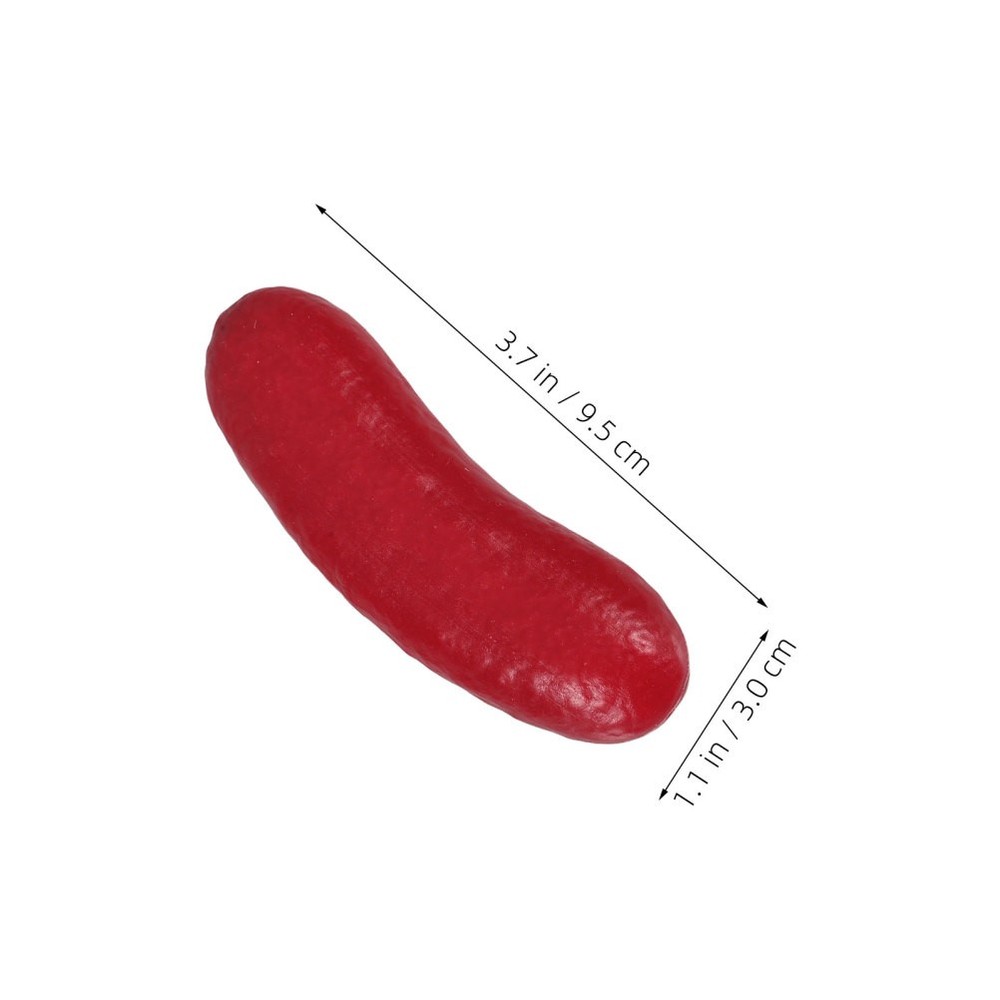 20 Pcs Plastic Artificial Food Props Realistic Sausage Simulation Display Decor