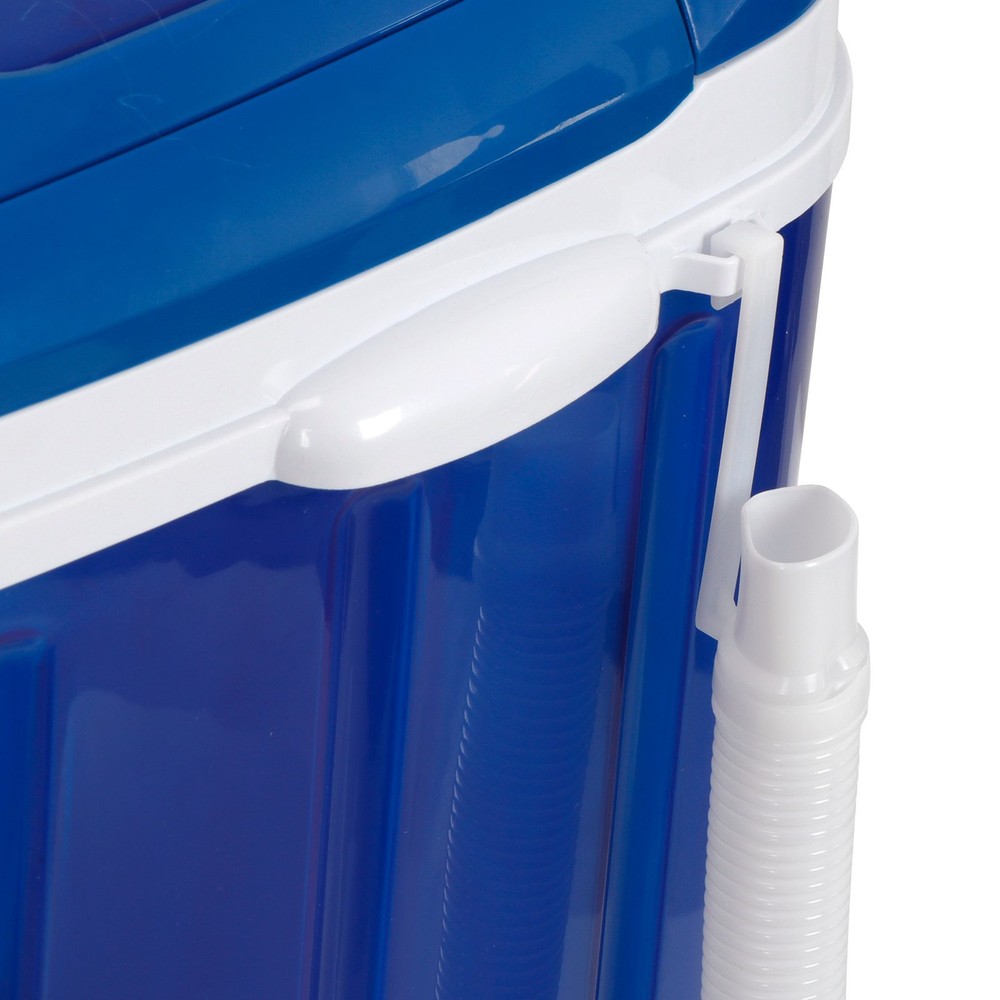 Transparent One-cylinder Washer Washing Machine W/ Double Knobs Timer Control