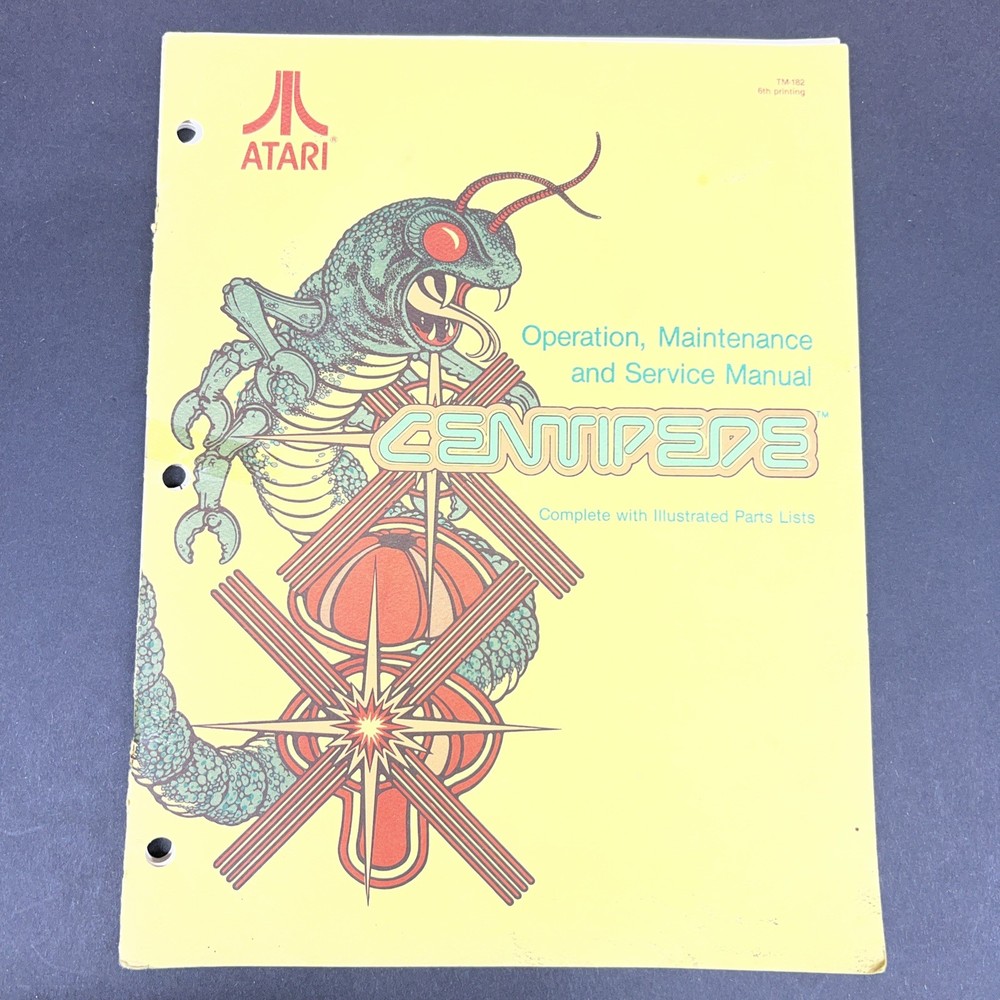 ORIGINAL-ATARI-CENTIPEDE-OPERATION, MAINTENANCE & SERVICE MANUAL
