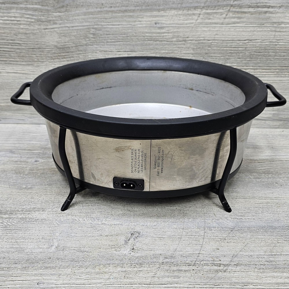 Rival VersaWare Slow Cooker Replacement Base & Power Cord Stainless Model SC7600