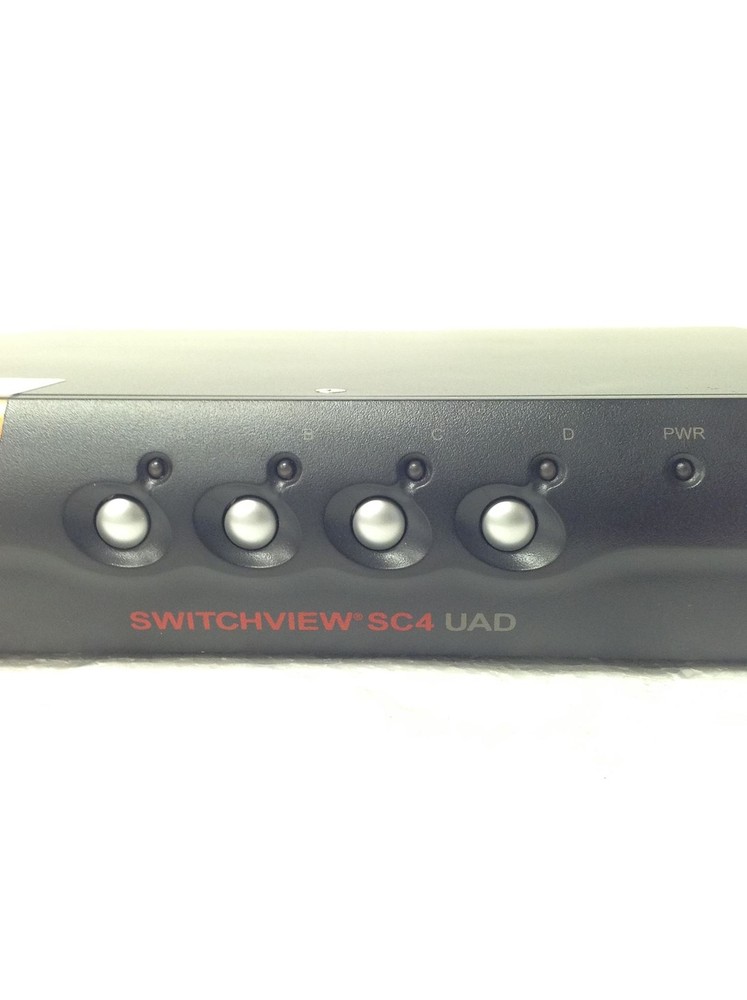 NEW Avocent Cybex SwitchView Model SC4UAD-001 Secure DVI/USB Switch
