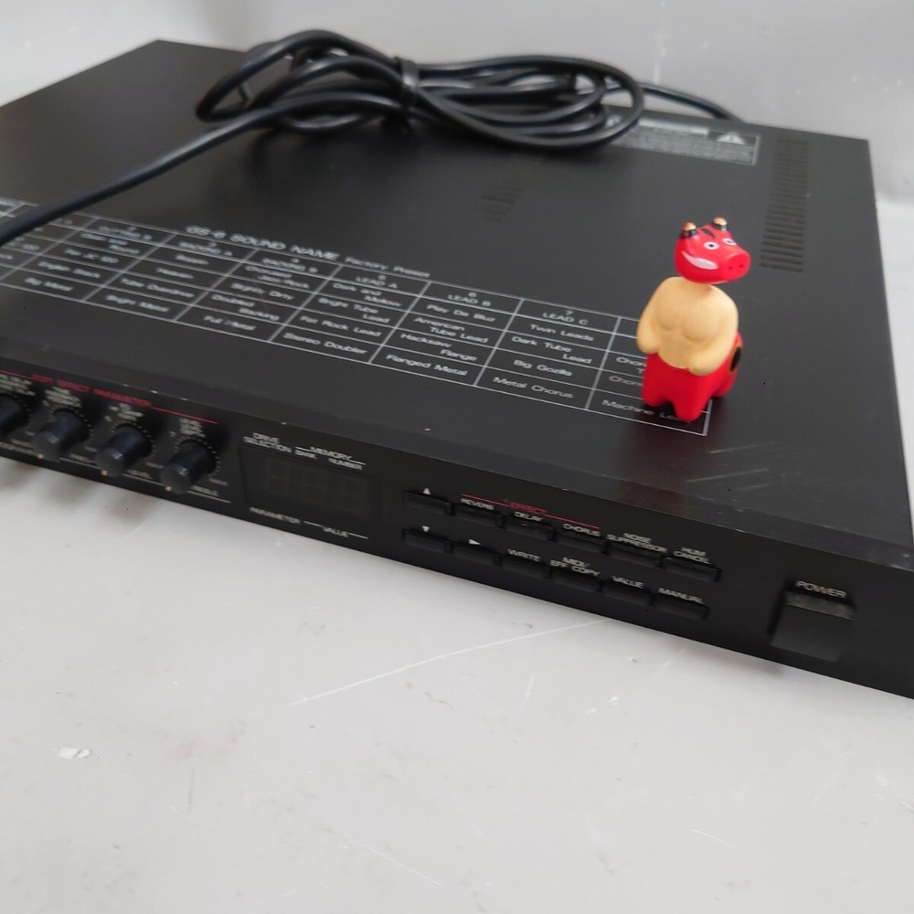 Roland GS-6 Digital Guitar Sound System Preamp Processor Multi Effects Rack Test