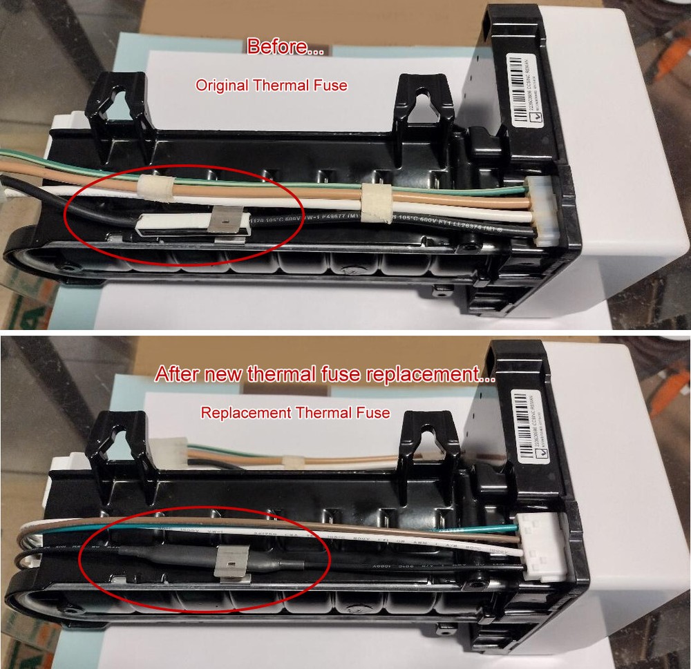 Ice maker Inline Thermal Fuse for harness for Modular icemakers