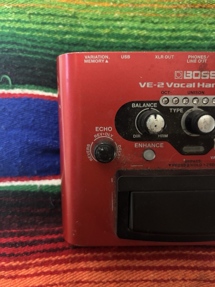 Boss VE-2 Vocal Harmonist Effects Processor Pedal Tested Working