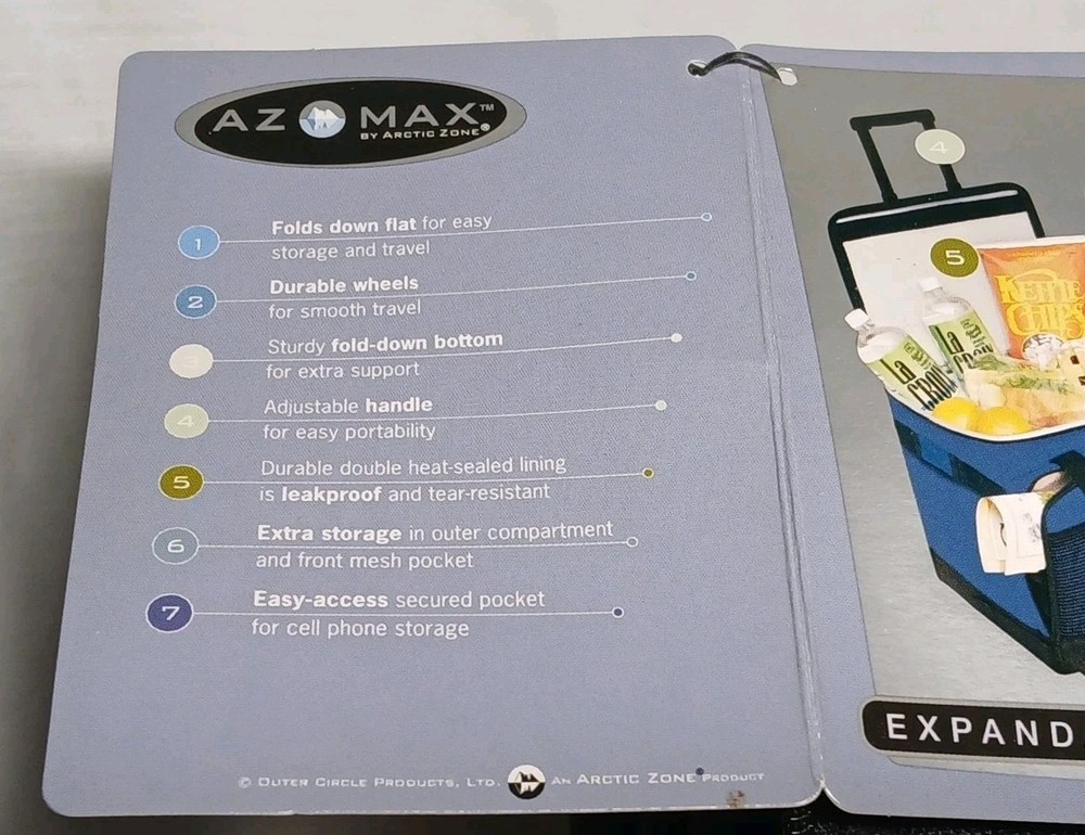 AZ Max Rolling Expandable Collapsible Cooler - Never Used