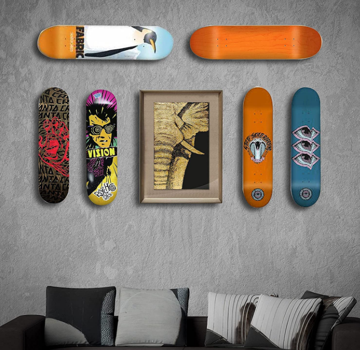 Skateboard Wall Mount Skateboard hanger for Skateboard Deck Display