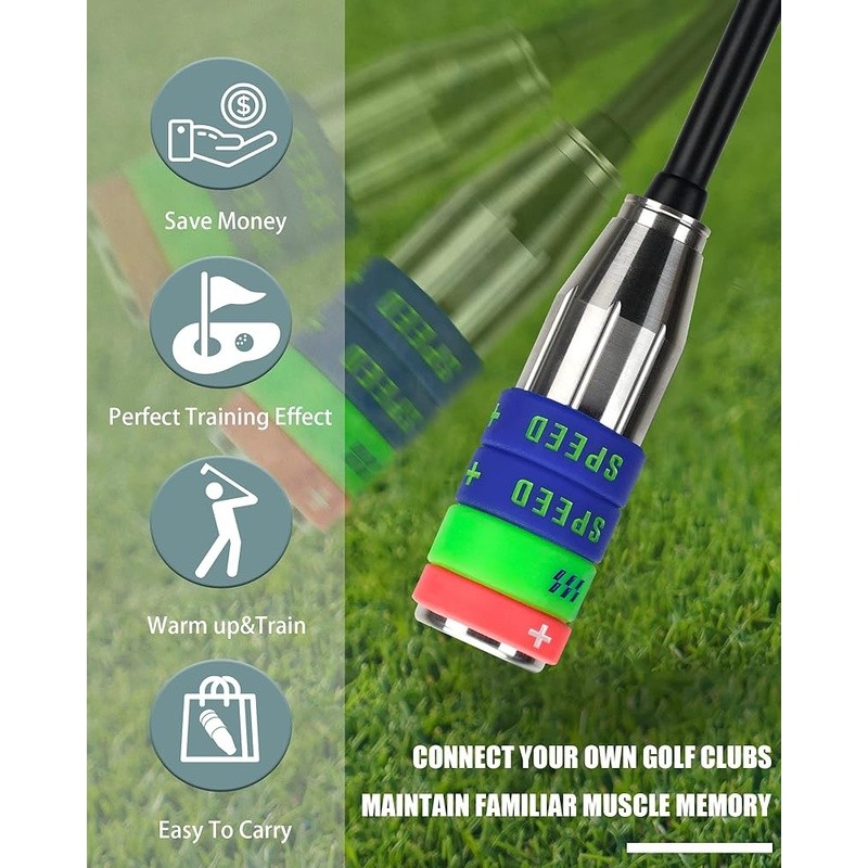 Golf Swing Trainer Adjustable Weight Speed Aid Muscle Memory Practice Tool New