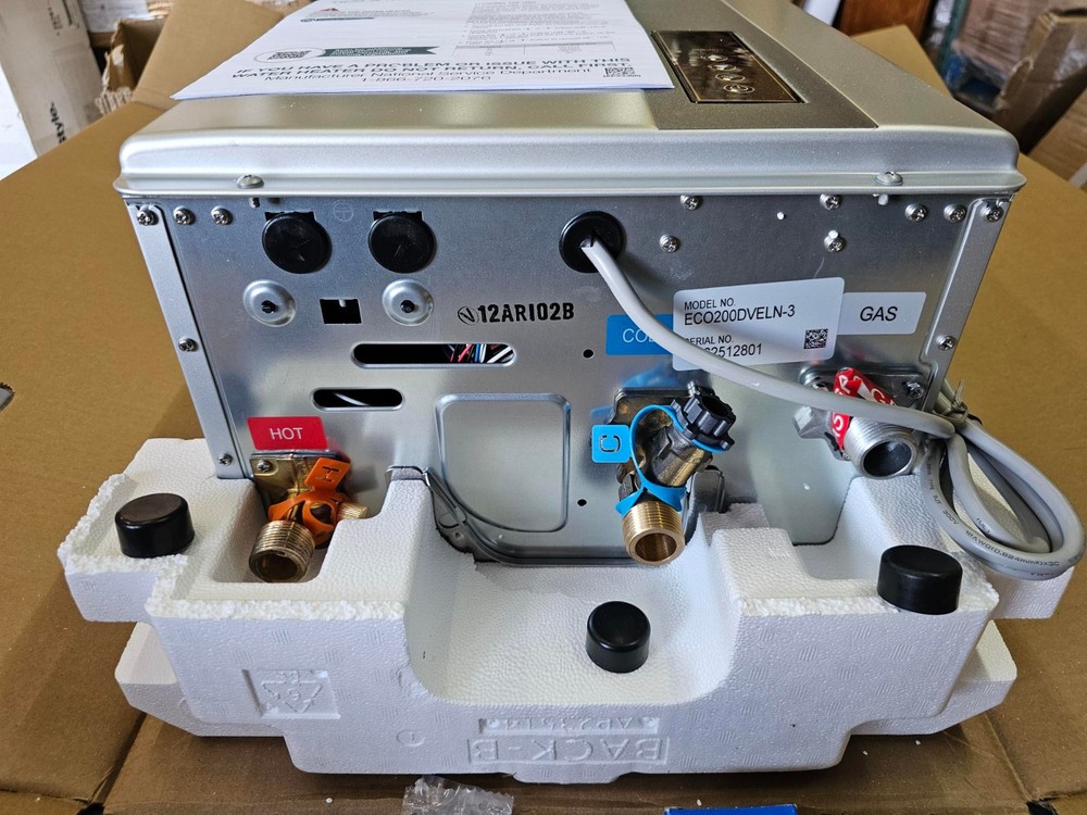 Rheem Natural Gas Indoor SMART Tankless Water Heater 9.5 GPM ECO200DVELN-3