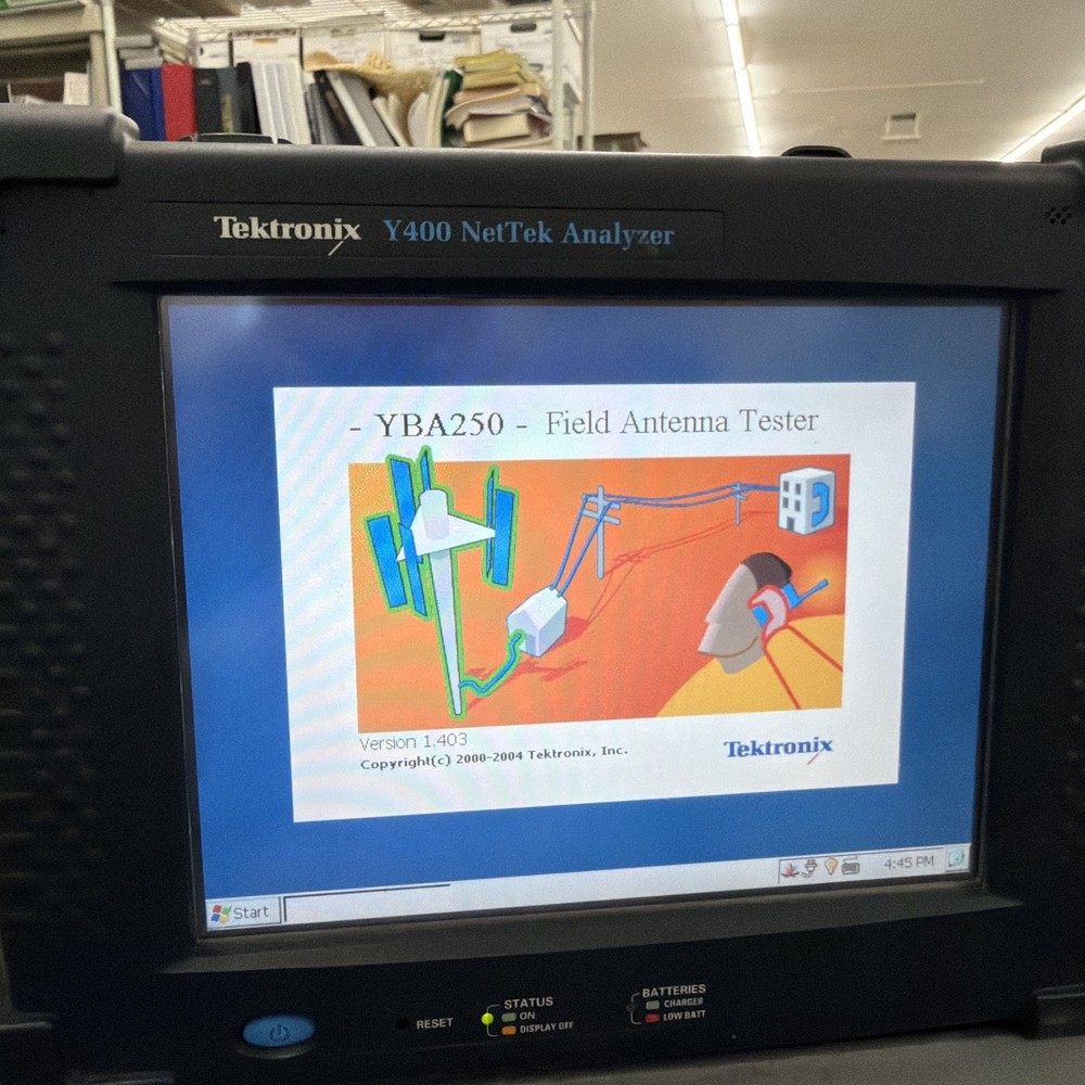 Tektronix Y400 NetTek Analyzer & Interference Analyzer w YBT250 YBA250