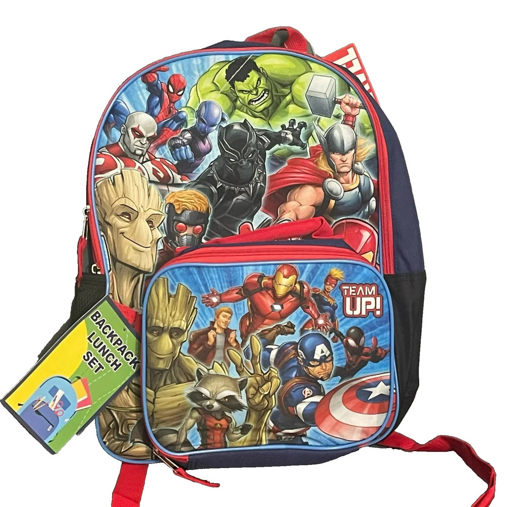 Marvel Avengers Backpack with Lunch Box