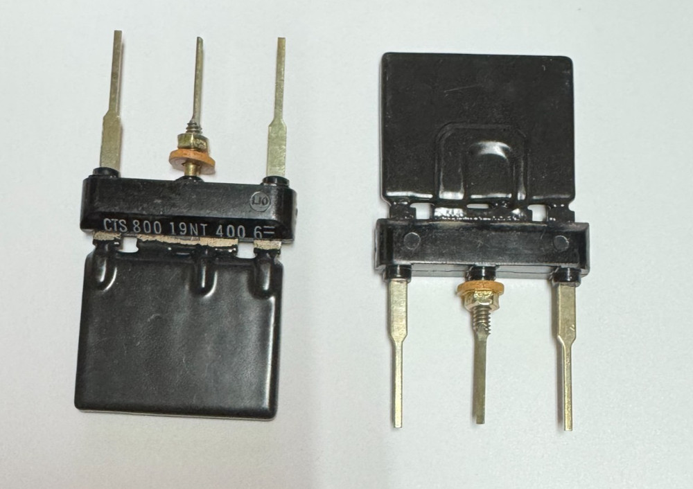 2 ~ Bell System ~ Western Electric ~ Flat Resistor ~ 19NT ~ USED