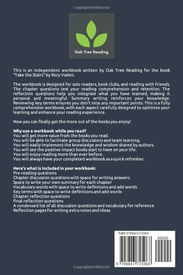Workbook for Rory Vaden's "Take the Stairs"