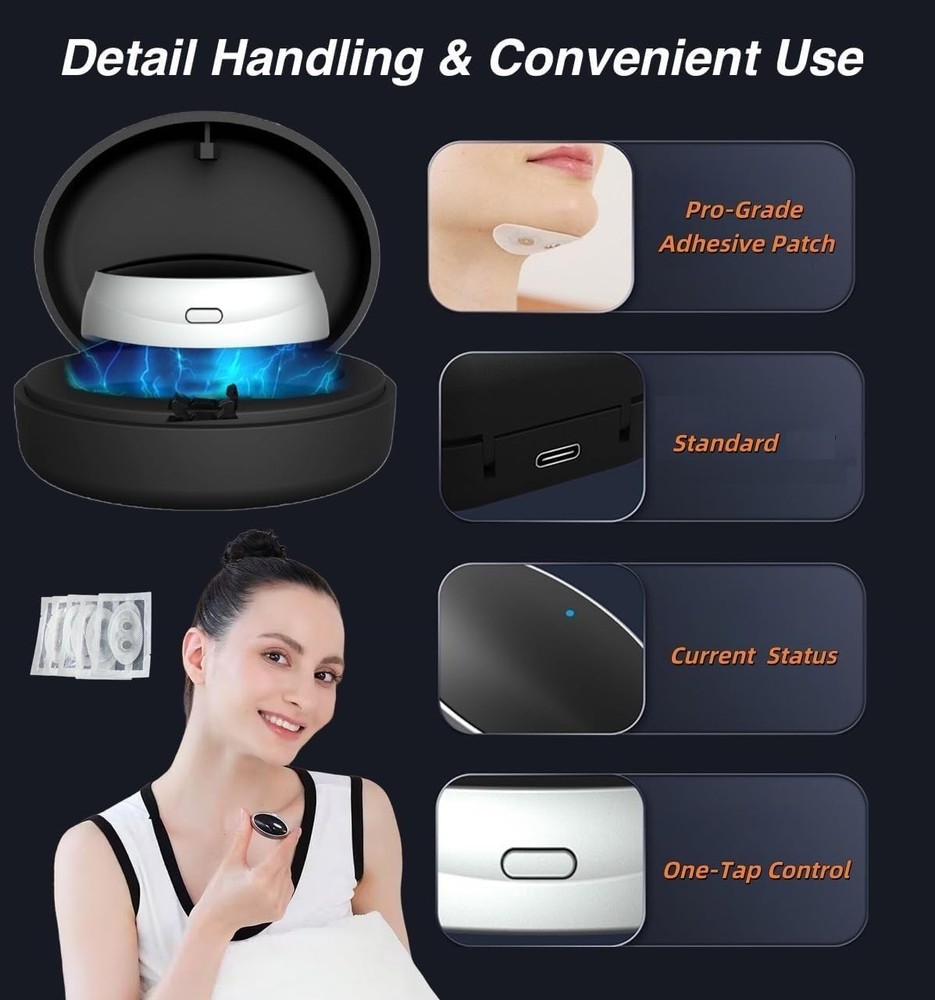 Pro Effective Smart Snoring Solution Device Breathe Easy, Sleep Better Tonight
