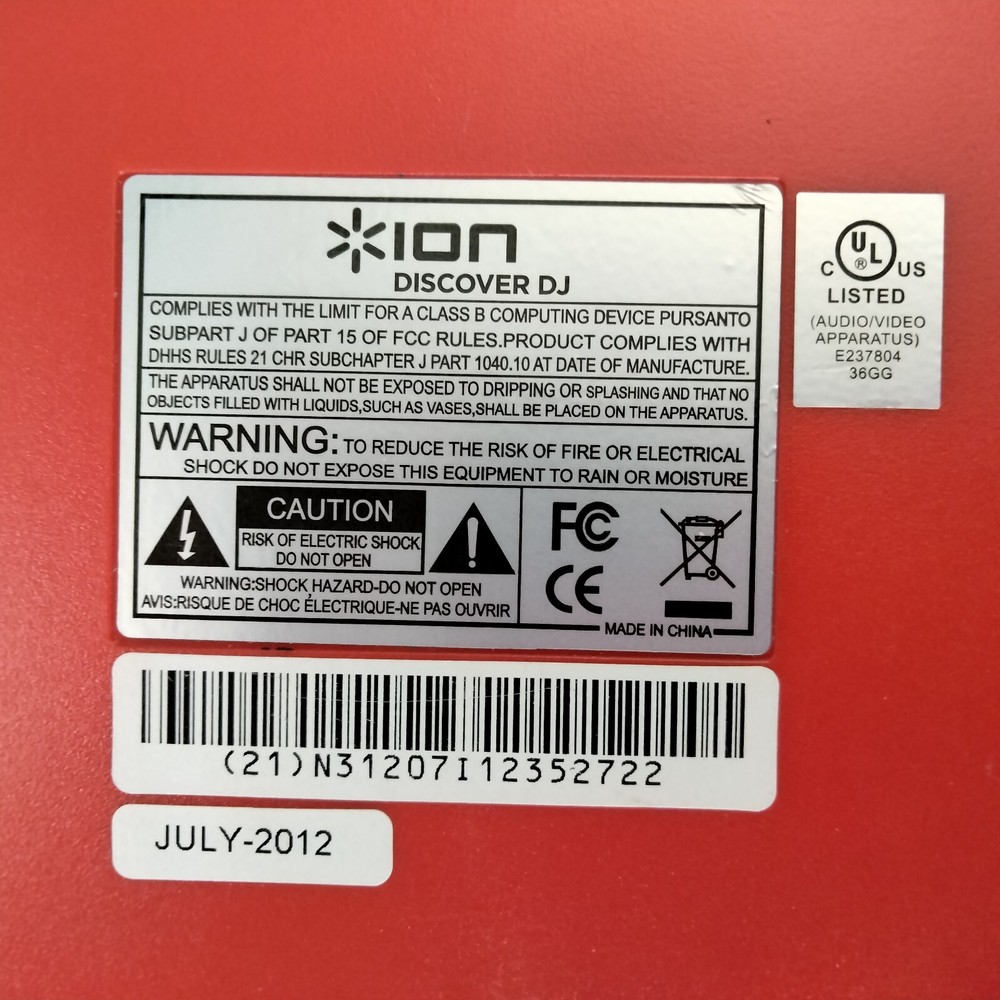 Ion Discover DJ System Dual Turntable Scratch MP3s USB Double Deck Controller