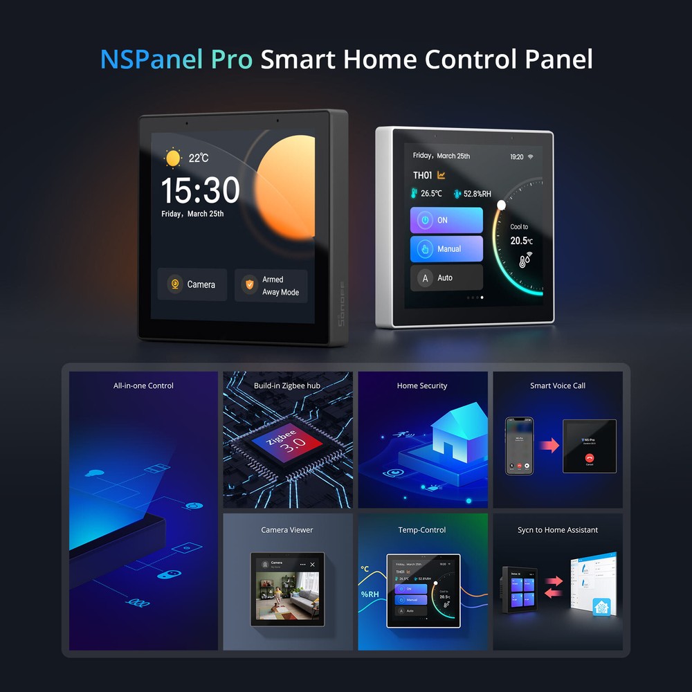SONOFF NSPanel Pro Smart Control Panel Zigbee Multi-protocol Gateway APP Control