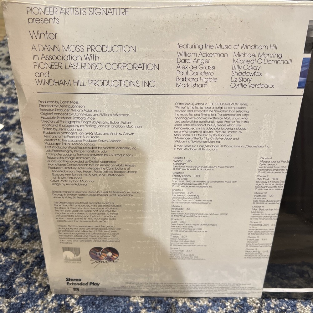 WINDHAM HILL, WINTER ~ Laser Videodisc Laserdisc