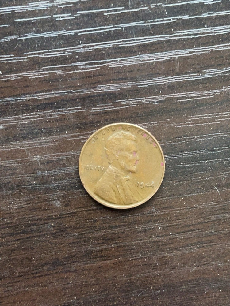 1944 Lincoln Wheat Cent Penny L Error (No Mint Mark) - Circulated
