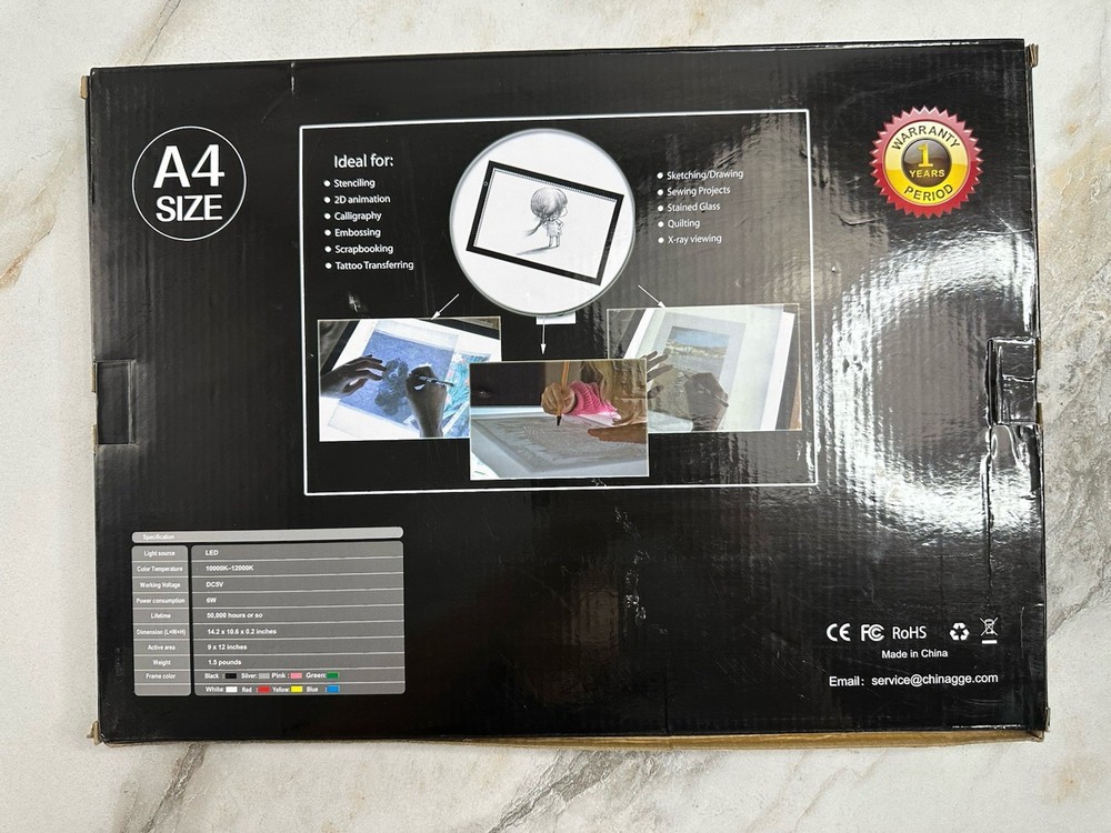 Tracing Light Box A4 size Slim LED Adjustable Illuminated New