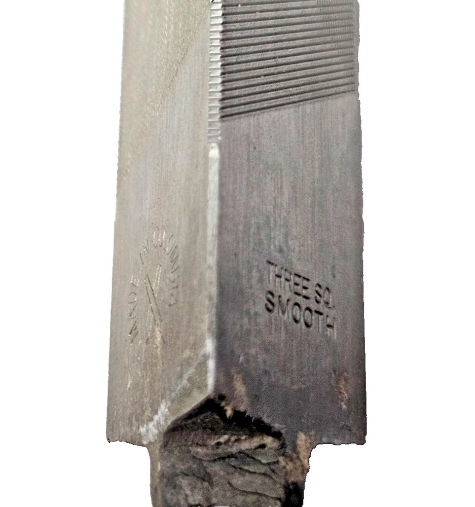 10" Triangular File 16213N Nicholson Smooth Double Cut Three Square 3 Square