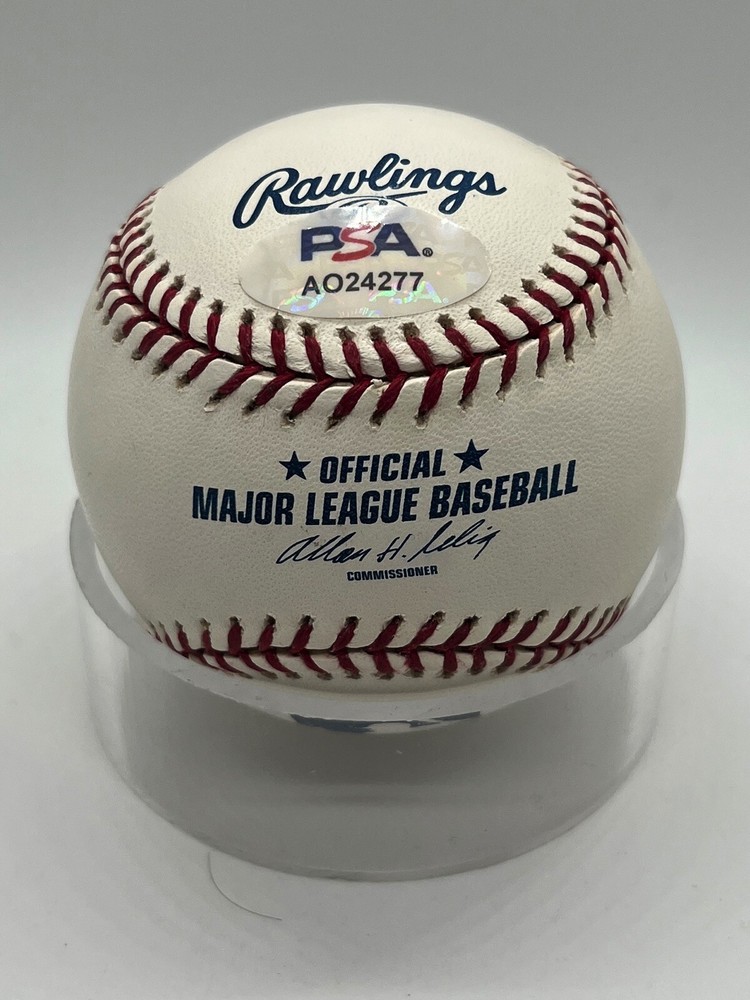 Eric Wedge Indians Mariners Signed Autograph OMLB Baseball PSA DNA *77