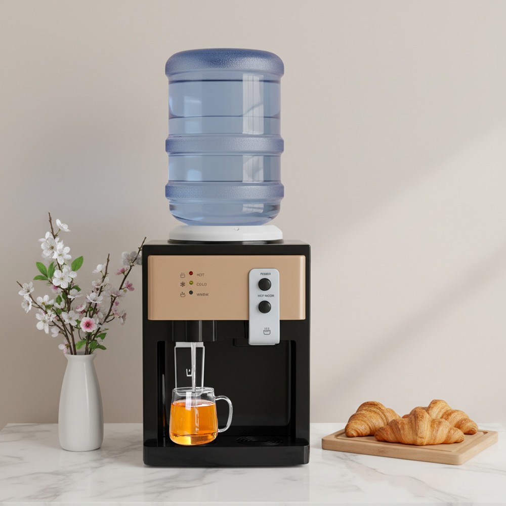 Electric Water Dispenser - 5 Gallon Cold & Hot Water Cooler, Compact Design