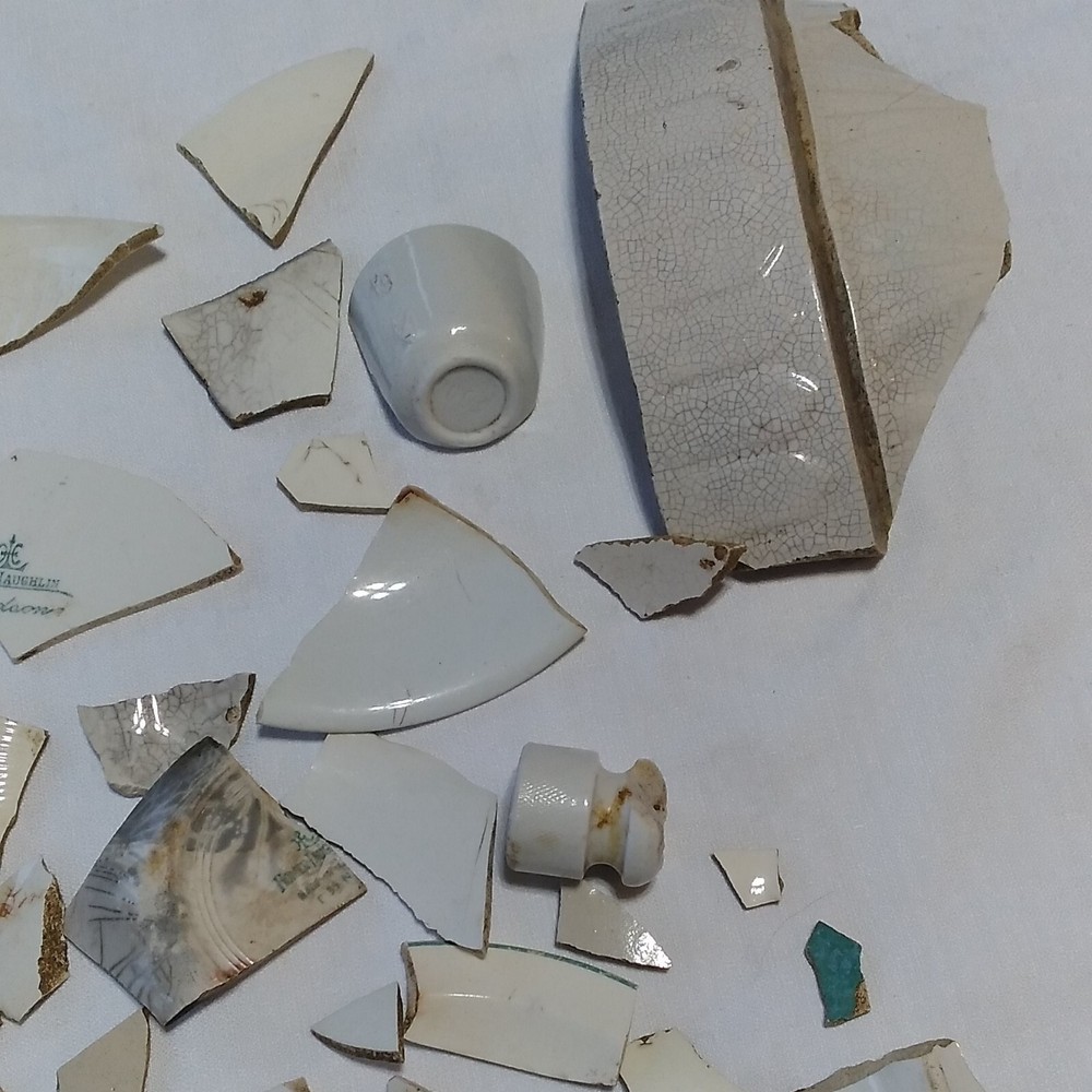Old Broken Ceramic Plates/Dishes Mosaic Crafts Over 2 lbs