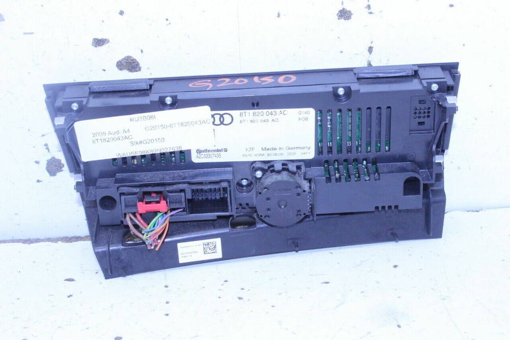 2009-2010 Audi A4 A5 S4 S5 Climate Temperature Control Panel OEM