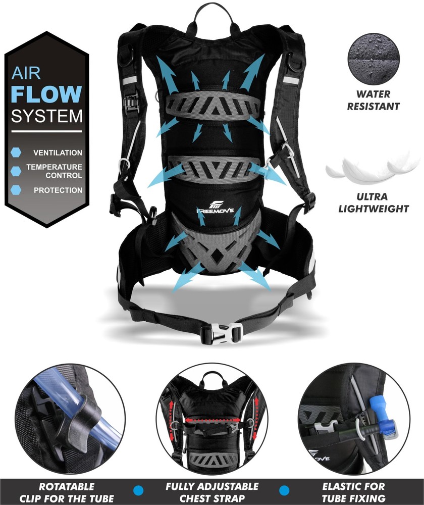 Hydration Pack Backpack with 2L Hydration Bladder and Insulated Cooler Bag, C...