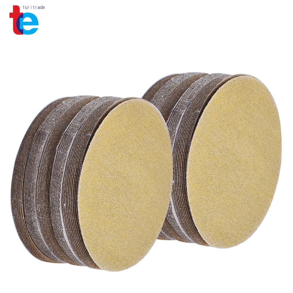 100Pack 6" Sanding Disc NO-Hole Hook & Loop Sanding Discs Grit 80 Sand Paper US