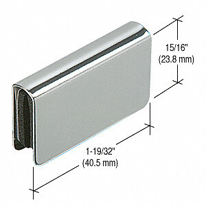 CRL GDH7CH Chrome Rectangular Strike Plate