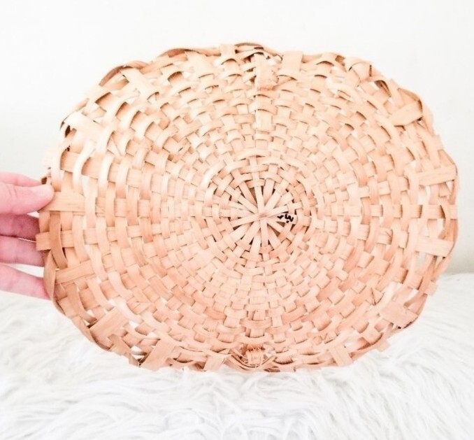Handcrafted fireplace basket