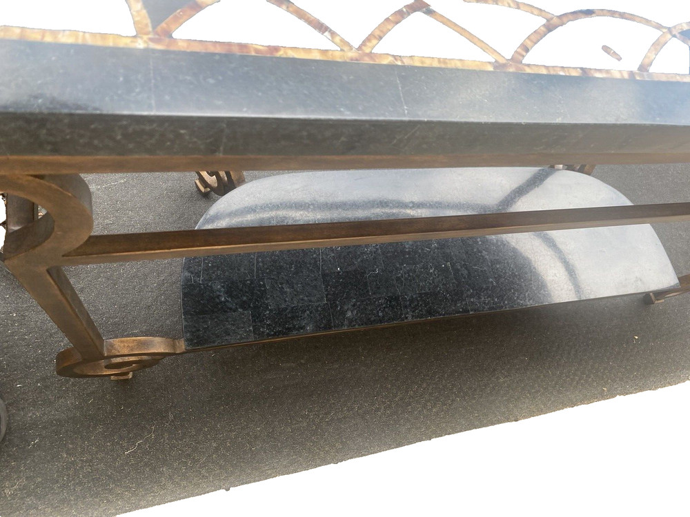 65584 Decorator Marble Top Console Table Stand Sideboard Server