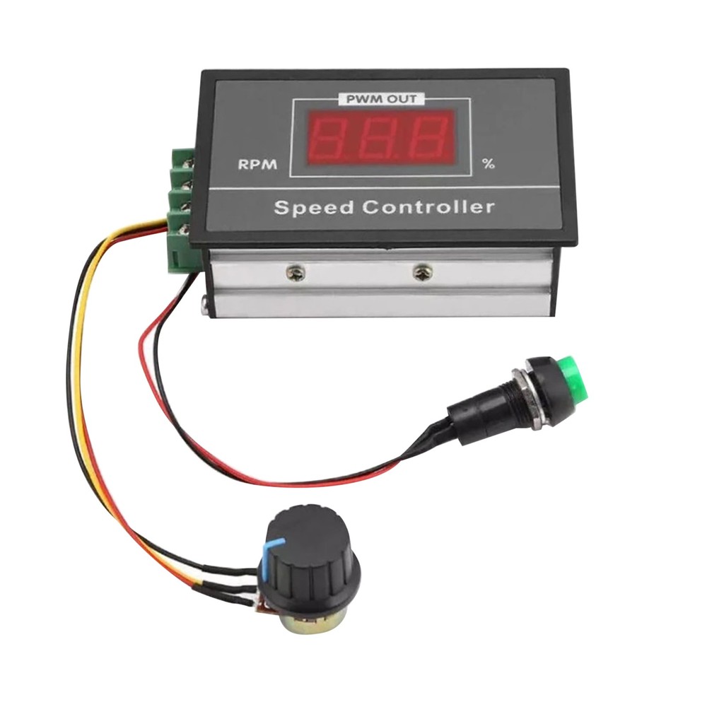 DC6-60V 30A PWM Motor Speed Controller w/ Digital Display & Start Stop Switch