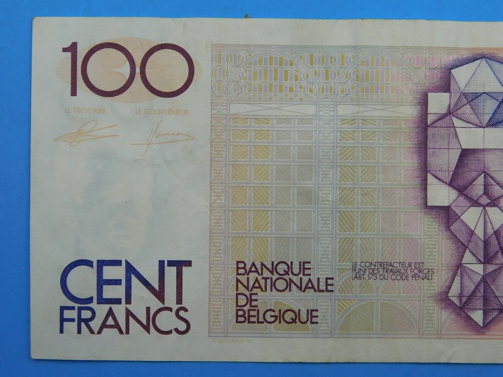 1978 Belgium 100 Franc Currency Note