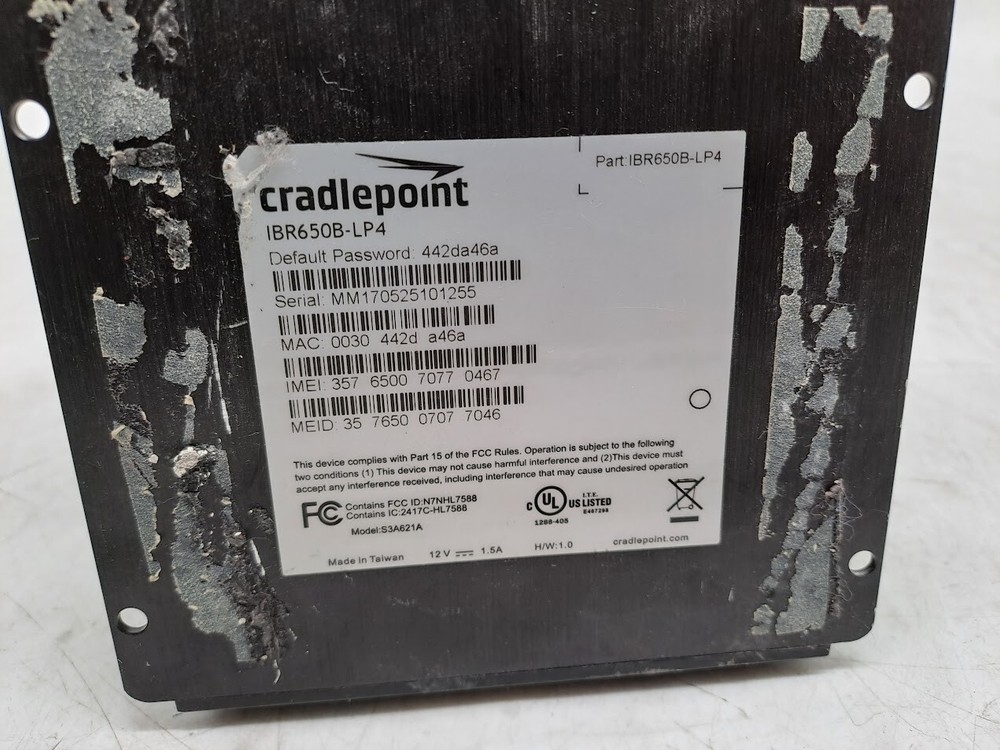 CradlePoint IBR650B-LP4 Rugged Router