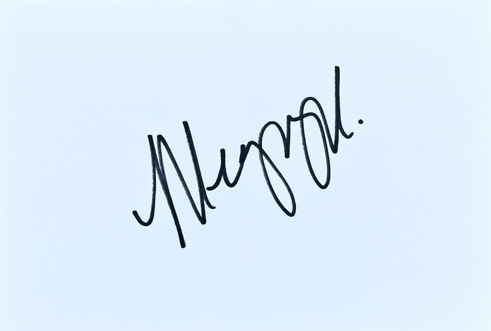 Meagan Good Signed In Person 4x6 Index Card In Top Loader - Authentic