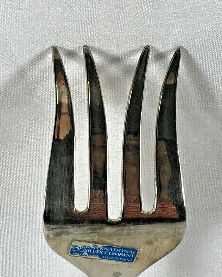 11" International Silver Company Vintage Silver Plated Fork